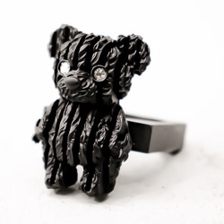 熊ストライプ”縫” / Stripe BEAR "Plush Doll"ring 4枚目の画像