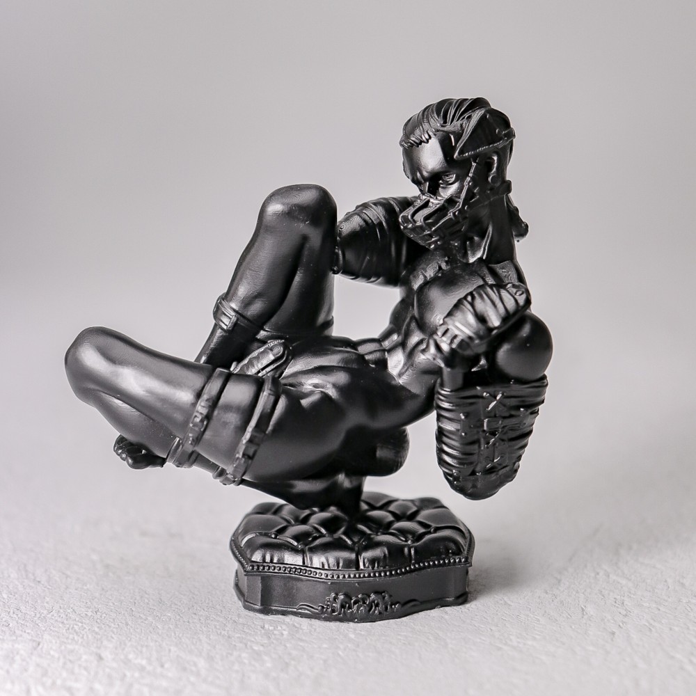 A little quiet, dog boy "BLACK" / STATUE