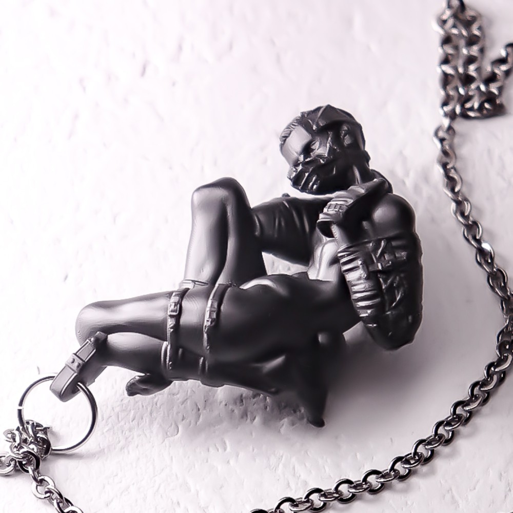 A little quiet, dog boy "BLACK"  / PENDANT