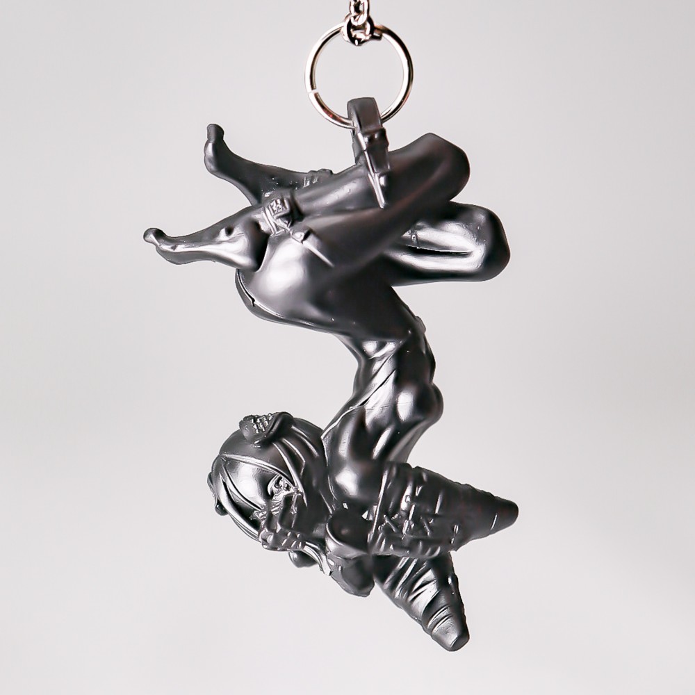 A little quiet, dog girl "BLACK"  / PENDANT