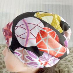 難有難隠し 帽子 27*48㌢ 個性的な 格子意匠 キャップ 室内帽子 化繊