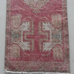 【送料無料】オールドキリム トルコ 手織り ヴィンテージラグ 41X116 cm 4枚目の画像
