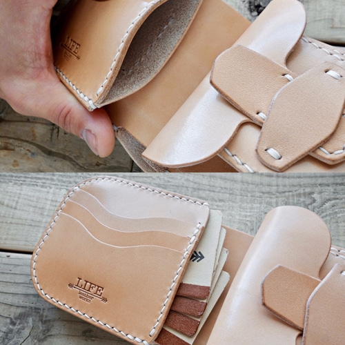 国産本革 ショートウォレット（コンチョ） 二つ折り財布 FC-018 二