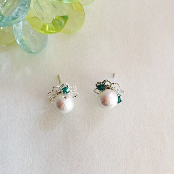 ピアス [swarovski&pearl]♡ 2枚目の画像