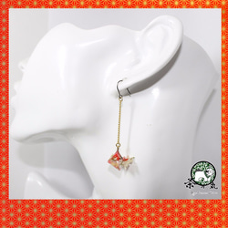 Origami GOLDFISH earrings【1pair】 第2張的照片