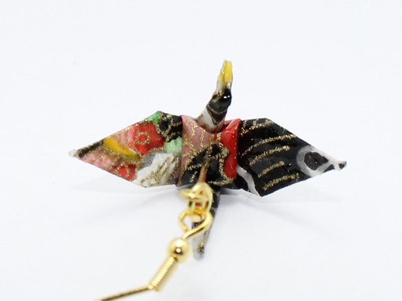 Origami CRANE earrings【1pair】 第2張的照片