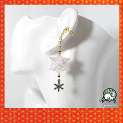 Origami SNOW ear cuff【1pair】 第2張的照片