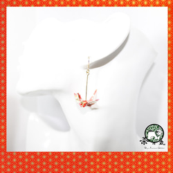 Origami CRANE earrings【1pair】 第2張的照片