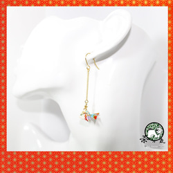 Origami GOLDFISH earrings【1pair】 第2張的照片