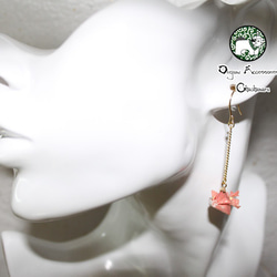 Origami GOLDFISH earrings【1pair】 第4張的照片