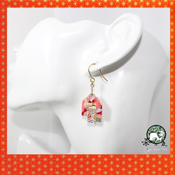 Origami KIMONO earrings【1pair】 第2張的照片