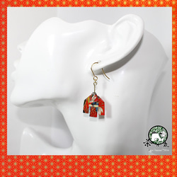 Origami KIMONO earrings【1pair】 第2張的照片