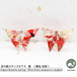 Origami BUTTERFLY earrings【1pair】 第1張的照片