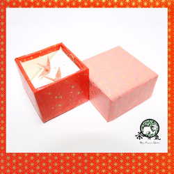 Origami CRANE earrings【1pair】WASHI BOX SET 第3張的照片