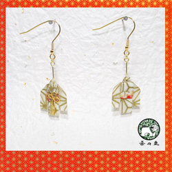 Origami KIMONO earrings【1pair】 第3張的照片