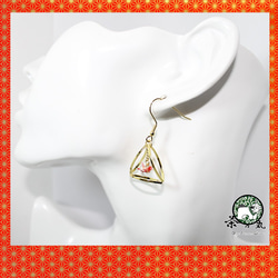 Origami TRIANGLE CRANE earrings【1pair】 第3張的照片