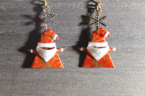 Origami Santa Claus(1 pair） 第2張的照片