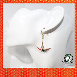 Origami CRANE earrings【1pair】 第2張的照片