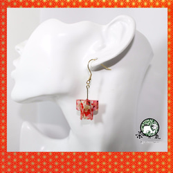 Origami KAZARI KIMONO earrings 【1pair】 第2張的照片