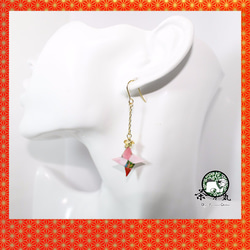 Origami NINJA SYURIKEN earrings【1pair】 第2張的照片