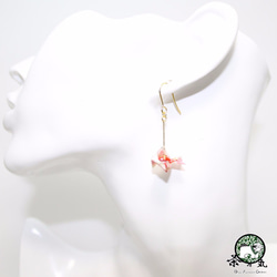 Origami GOLDFISH earrings【1pair】 第3張的照片