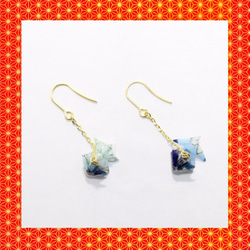 Origami GOLDFISH earrings【1pair】 第2張的照片