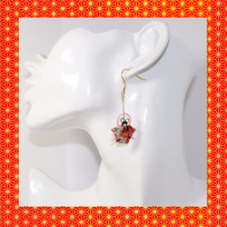 Origami ORIHIME HIKOBOSHI  earrings【1pair】 第2張的照片