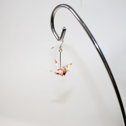 ORIGAMI CRANE EARRINGS【1pair】 第2張的照片