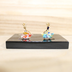 Origami HINA DOLL earrings【1pair】 第1張的照片