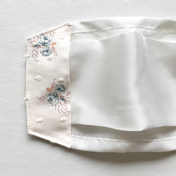 美肌 不織布マスクカバー シルク100% フランス生地使用「カプリス」送料無料 3枚目の画像