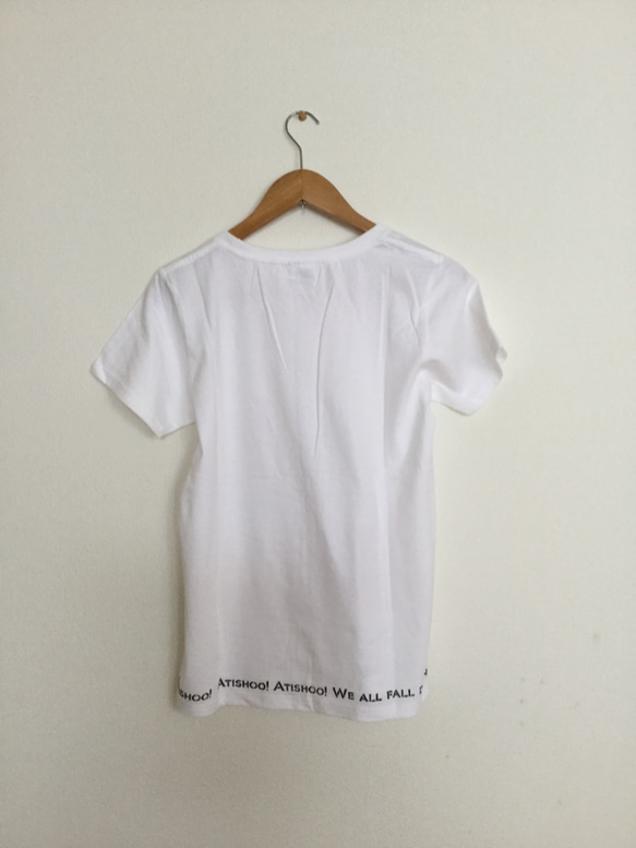 型染 Tシャツ　マザーグース/薔薇の輪　女性L 4枚目の画像
