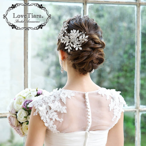 LoveTiara クリスタル ヘッドドレス ヘッドドレス【クロエ】クリスタル 髪飾り・花冠 ビジュー