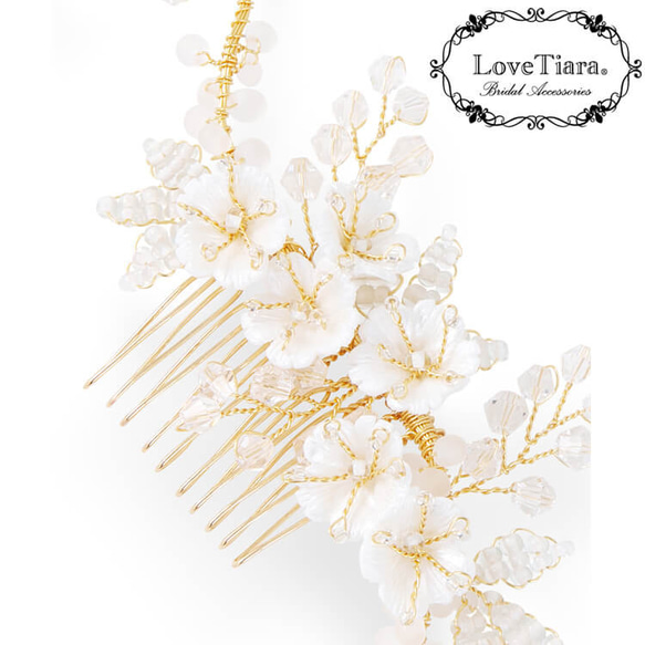 ヘッドドレス【ルチア】(H-141) |花嫁 シルバー ゴールド 小枝 花 ウエディング 結婚式 前撮り 挙式 お色直し 人気・おすすめ｜使いやすい・旅行におすすめ 品質保証 全国発送 正規品・日本国内発送・安心保証付き