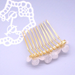 貨真價實的绣球花<白娘娘系列>Hair Comb/迷你髮梳(RP-LW-HC/S) 第2張的照片