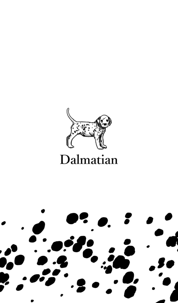 ダルメシアン 犬 手帳型 全機種対応 iPhoneケース Android マルチケース スマホカバー 犬 7枚目の画像