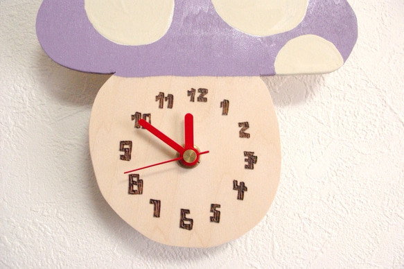 kinoko clock (maru) 2枚目の画像