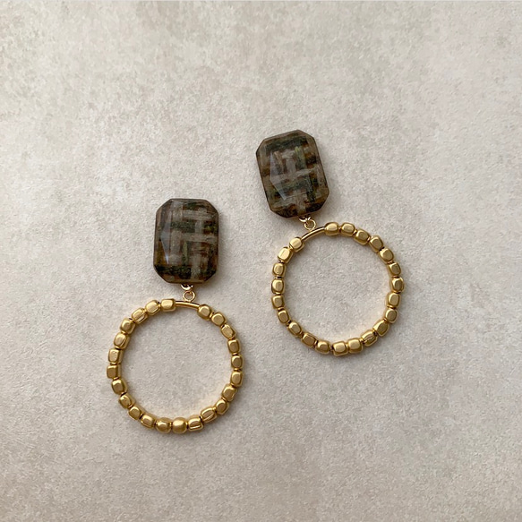 【191】plaid jewelry × madgold beadsfoop      …d, 1枚目の画像