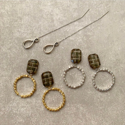 【191】plaid jewelry × madgold beadsfoop      …d, 6枚目の画像