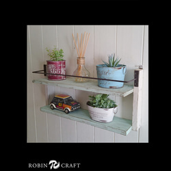 ☆アンティーク風壁掛けマガジンラック4色有☆シェルフ 本立て 本棚