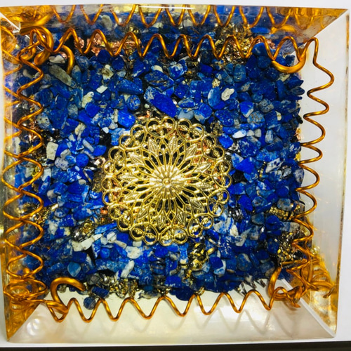 邪気払い 強波動 ピラミッド オルゴナイト 邪気払い・魔よけ】黄金比ピラミッド型 オルゴナイト その他置物