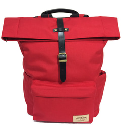 【KOPER】Solid Heart Bag-Single Button Casual Backpack Passion Red 4枚目の画像