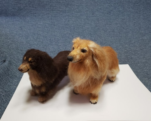 羊毛フェルト】ミニチュアダックスフンド オリジナルオーダー 羊毛