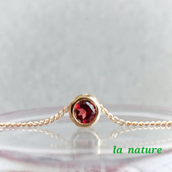 14KGF アンダルサイトとシャンパンガーネットのネックレス 14KGF アンダルサイトとシャンパンガーネットのネックレス