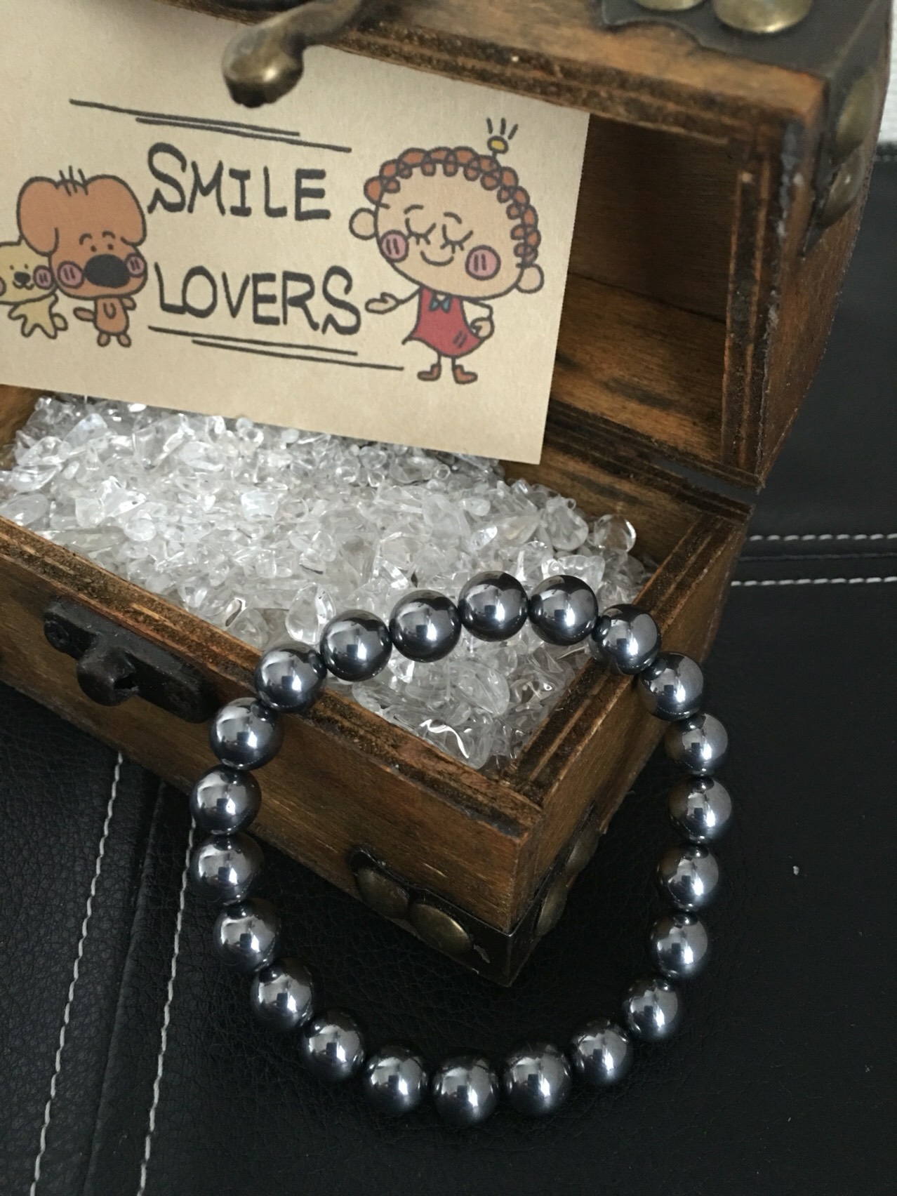 【送料無料】 話題の石 高純度テラヘルツ鉱石 ブレスレット 8mm珠