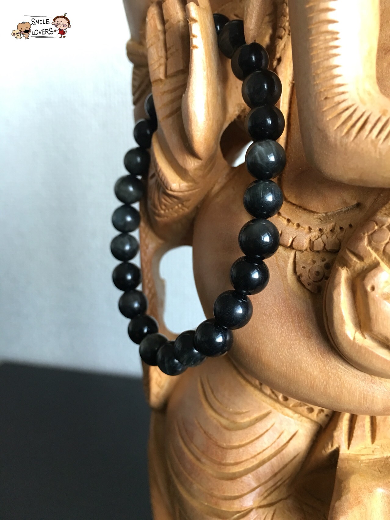 【送料無料】☆シックなイーグルアイブレス ☆ ブラックイーグルアイ 天然石 キャッツアイ効果