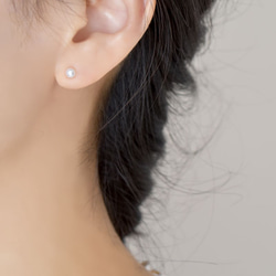 14 kgf·最小4毫米單粒珍珠耳環 第3張的照片