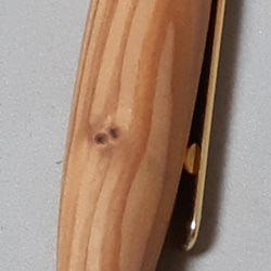 木製シャープペンシル　0.5㎜　屋久杉①　スリム/ビーディッド兼用　ガラスコート仕上げ 2枚目の画像