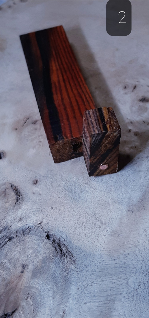 木製芯ケース  ココボロ 蜜蝋クリーム仕上げ② 2枚目の画像