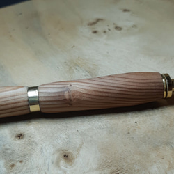 木製ペン ノック式ボールペン/0.7㎜シャーペン兼用 屋久杉  ガラスコート仕上げ 6枚目の画像