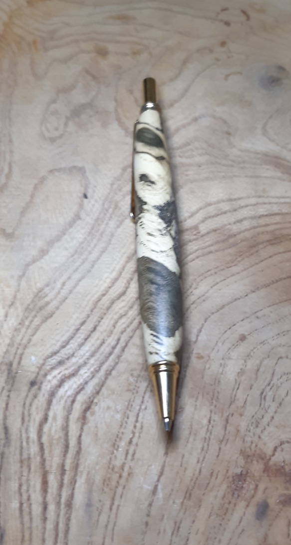 木製シャーペン0.5㎜ ハックベリースポルテッド  ガラスコート仕上げ 3枚目の画像
